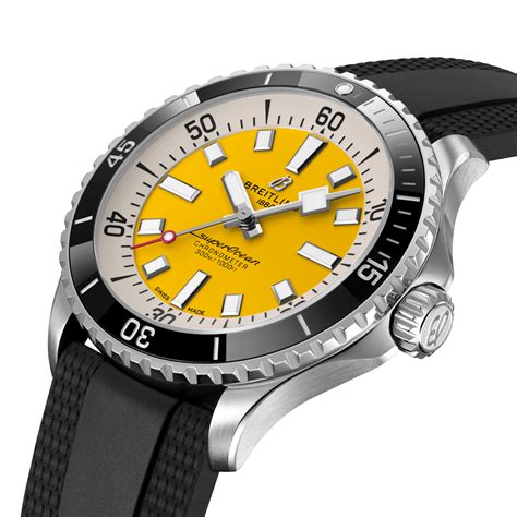 breitling avenger yellow face|breitling superocean 42 yellow.